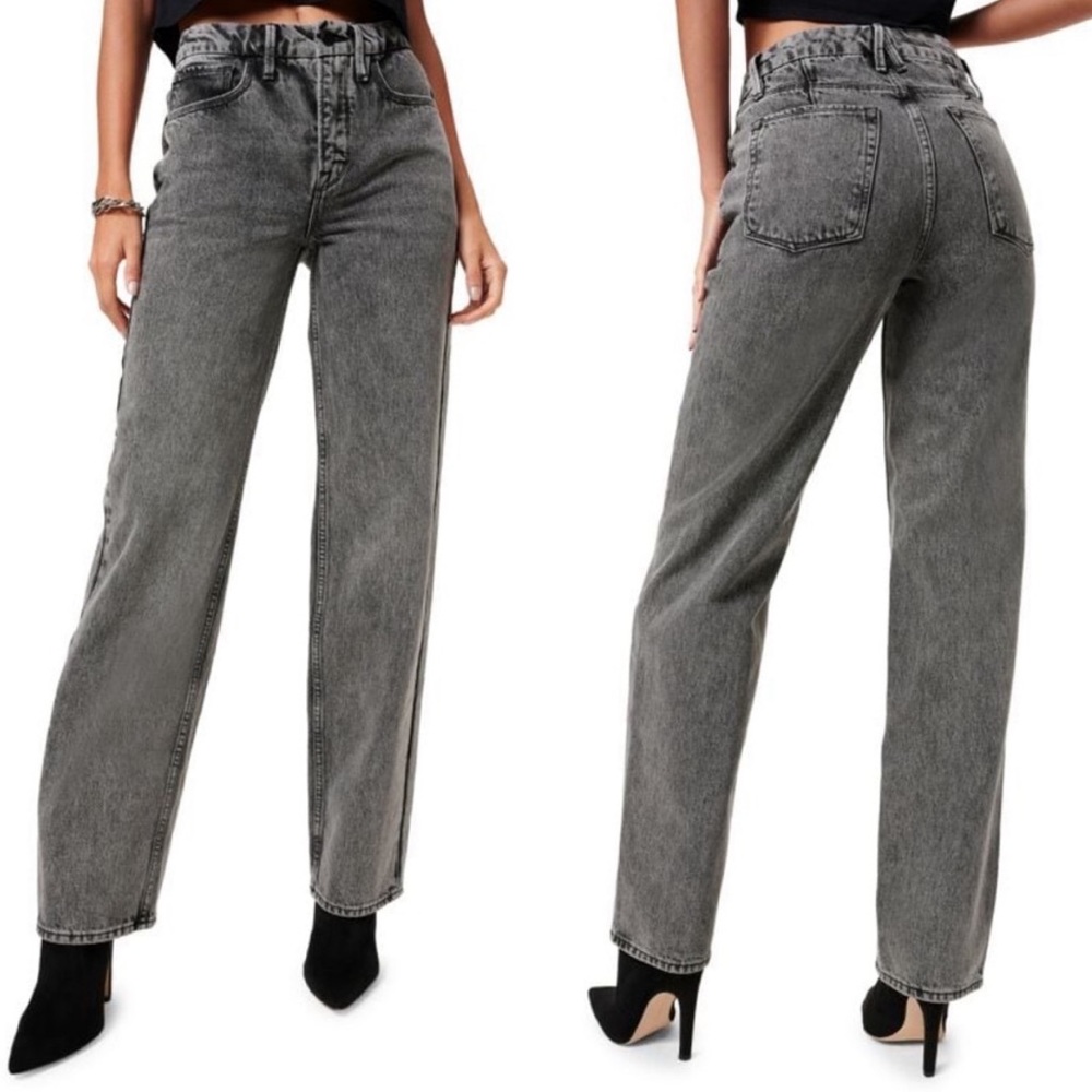 Good American Good Icon gray jeans